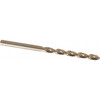 Cleveland Twist Drill 7/32" 135° Cobalt Jobber Drill Oxide/Gold Finish, Right Hand Cut, Parabolic Flute, Straight Shank, 3-3/4" OAL, Split Point C16565 - 02145589