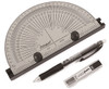 Dasqua 6" Precision Marking Protractor With Pencil & Refill Lead - 1804-5778