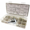 LuMax Grease Fitting Set LX-4843, Metric, Steel, Thread Standard: Taper, Number of Pieces: 100, Maximum Pressure: 8 psi, Thread Size: 10 x 1 mm; 8 x1 mm; 6 x 1 mm, Includes: 4-Way Grease Fitting Small Tool LX-1426 - 48925291
