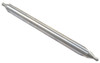 Precise #2 Size Carbide Center Drill & Countersink, 3/16" Body Diameter, 5/64" Drill Diameter, 4" Overall Length - 5001-0030