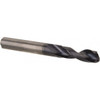 Accupro #32 140° Spiral Flute Solid Carbide Screw Machine Drill Bit AlTiN Finish, Right Hand Cut, 11.05mm Flute Length, 59.99mm OAL, Standard Point, Straight Shank, Through Coolant 61534269 - 61534269