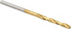 Chicago-Latrobe #39 135° Spiral Flute High Speed Steel Screw Machine Drill Bit TiN Finish, Right Hand Cut, 13/16" Flute Length, 1-13/16" OAL, Split Point, Straight Shank 48409 - 76128834