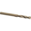Chicago-Latrobe #8 135° Spiral Flute Cobalt Screw Machine Drill Bit Oxide/Gold Finish, Right Hand Cut, 1-3/16" Flute Length, 2-1/4" OAL, Split Point, Straight Shank 50863 - 81372088