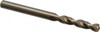 Cleveland Twist Drill #18 135° Parabolic Flute Cobalt Screw Machine Drill Bit Oxide/Gold Finish, Right Hand Cut, 1-1/16" Flute Length, 2-1/8" OAL, Split Point, Straight Shank C14258 - 75786871