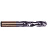 Hertel 3/8" 135° Spiral Flute Cobalt Screw Machine Drill Bit TiAlN Finish, Right Hand Cut, 1-13/16" Flute Length, 3-1/8" OAL, Split Point, Straight Shank 74131574 - 74131574