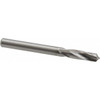 M.A. Ford #5 118° Spiral Flute Solid Carbide Screw Machine Drill Bit Bright Finish, Right Hand Cut, 3/4" Flute Length, 2-1/4" OAL, Faceted Point, Straight Shank 20620550 - 00654590