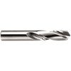 Made in USA 6mm 118° Spiral Flute Carbide-Tipped Screw Machine Drill Bit Bright Finish, Right Hand Cut, 1-3/8" Flute Length, 2-33/64" OAL, Standard Point, Straight Shank 2640060 - 76556893
