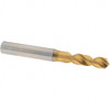 OSG 0.3327" 120° Spiral Flute Vanadium High Speed Steel Screw Machine Drill Bit TiN Finish, Right Hand Cut, 37mm Flute Length, 87mm OAL, Faceted Point, Straight Shank 8595845 - 07128820
