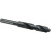 Chicago-Latrobe 45/64" 118° 1/2" Shank Oxide Finish High Speed Steel Silver & Deming Reduced Shank Drill Bit Flats on Shank, 6" OAL, 3-1/8" Flute Length, Split Point, Spiral Flute, Series 190F 52445 - 00980292