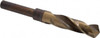 Hertel 23/32" 118° 1/2" Shank Oxide/Gold Finish Cobalt Silver & Deming Reduced Shank Drill Bit Straight Shank, 6" OAL, 3" Flute Length, Spiral Flute 74147562 - 74147562