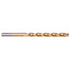 Chicago-Latrobe 19/32" 135° Parabolic Flute High Speed Steel Taper Length Drill Bit TiN Finish, 6-1/2" Flute Length, 8-3/4" OAL, Split Point, Tanged Shank, Series 120DHT 55270 - 80908387