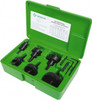 Greenlee 11 Piece, 7/8 to 2-1/2" Cutter Diam, 0.187" Cutting Depth, Carbide Annular Cutter Set Oxide Finish 628 - 35854108