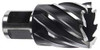 Milwaukee Tool 1-3/16" Diam x 1" Deep High Speed Steel Annular Cutter Bright Finish, 3/4" Shank Diam, Weldon Flat Shank, 2 Flats on Shank 49-59-1187 - 04417010