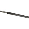 Made in USA #12 Pin, 1.05" Diam, 0.842" Small End, 3/4" Diam Straight Shank, 10" Flute, Taper Pin Reamer Spiral Flute, 13-7/8" OAL, Left Hand Spiral, Right Hand Cut, 8 Flutes, High Speed Steel 491-12.0000 - 72402126