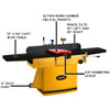Powermatic 12" Parallelogram Jointer with ArmorGlide 1285T, Helical Cutterhead, 3 HP, 3-Phase, 460V - PM1-1791308T-4