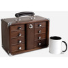 Gerstner International Dark Oak 4-Drawer Mini Portable Chest - GI-T12-D