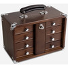 Gerstner International Dark Oak 4-Drawer Mini Portable Chest - GI-T12-D