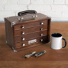 Gerstner International Dark Oak 4-Drawer Mini Portable Chest - GI-T12-D