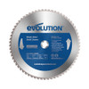 Evolution Power Tools Wet & Dry-Cut Saw Blade: 14" Dia, 1" Arbor Hole, 66 Teeth For Mild Steel, Ferrous Metal 14BLADEST - 85397263