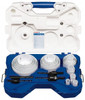 Lenox Contractor's Hole Saw Kit: 26 Pc, 3/4 to 4-3/4" Dia Bi-Metal, Includes (20) Hole Saws, (3) Arbors & (3) Pilot Drills 308042000G - 96000591