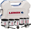 Lenox Electrician's Hole Saw Kit: 9 Pc, 7/8 to 2-1/4" Dia Bi-Metal, Includes 7/8, 1-1/8, 1-3/8, 1-3/4, 2, 2-1/2, 2L & 5L Snap-Back Arbors & One Arbor 30856C600L - 57224818