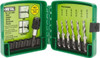 Greenlee #6-32 to 1/4-20 UNC, 2-1/4" Overall Length, 1-1/4" Drill Length, High Speed Steel Combination Drill and Tap Set 1/2" Thread Length, 2 Flutes, 6 Piece Set DTAPKIT - 03385549