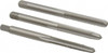 Cleveland Twist Drill Tap Set: #10-24 UNC, 3 Flute, Bottoming Plug & Taper, High Speed Steel, Bright Finish 2.375" OAL, Right Hand, 3 Pc C54332 - 40202780