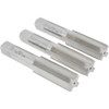 Value Collection Tap Set: Metric Fine, 4 Flute, High Speed Steel, Bright Finish 5-1/8" OAL, Right Hand, 3 Pc JY9036484 - 09036484