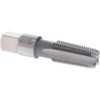Value Collection British Standard Pipe Tap: 1/4-19 BSPT, Bottoming Chamfer, 4 Flutes High Speed Steel, Bright Finish JY79772695 - 79772695
