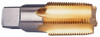 WIDIA Standard Pipe Tap: 1/8-27, NPT, 4 Flutes, High Speed Steel, TiN Finish 3/4" Thread Length, 2.13" OAL 2746397 - 70746532