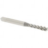 OSG #8-32 UNC, 3 Flute, 50° Helix, Bottoming Chamfer, Bright Finish, High Speed Steel Spiral Flute STI Tap Right Hand Flute, 2-1/8" OAL, 0.22" Shank Diam, 3/4" Thread Length 8007200 - 65054736