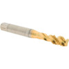Accupro Spiral Flute Tap: M8 x 1.25, Metric Coarse, 3 Flute, Modified Bottoming, 6H Class of Fit, Powdered Metal, TiN Finish Right Hand Flute, Right Hand Thread, D5 43065-01T - 62491287