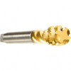 EMUGE-FRANKEN Spiral Flute Tap: M16 x 2.00, Metric, 4 Flute, Bottoming, 6H Class of Fit, Cobalt, TiN Finish 0.8661" Thread Length, 4.3307" OAL, Right Hand Flute, Right Hand Thread, Series Enorm C0513700.0116 - 09653148