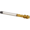 Kennametal Spiral Flute Tap: M16x2, Metric, 4 Flute, Modified Bottoming, 6HX Class of Fit, Powdered Metal, TiCN & TiN Finish 20.00 mm Thread Length, 110.00 mm OAL, Right Hand Flute, Right Hand Thread, Series T631 3868982 - 76267848