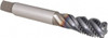 OSG Spiral Flute Tap: M20x2.50 Metric Coarse, 4 Flutes, Modified Bottoming, 6H Class of Fit, Powdered Metal, TICN Coated 25 mm Thread Length, 140 mm OAL, Right Hand Thread, D7, Series 16500 1650002508 - 92886670