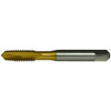 Greenfield Threading Spiral Point Tap: M4x0.7 Metric, 2 Flutes, Plug Chamfer, 6H Class of Fit, High-Speed Steel, TiN Coated 3/4" Thread Length, 2-1/8" OAL, Right Hand, D4, Series SPGP-TN 360835 - 67352518