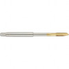 Guhring Spiral Point Tap: 1/4-28 UNF, 3 Flutes, Plug, 2B Class of Fit, High Speed Steel, TiN Coated 4" OAL, Right Hand, H3/H4, Series 4282 9042820063500 - 10662567