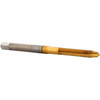 Hertel Spiral Point Tap: M3x0.50 Metric Coarse, 2 Flutes, Plug, High Speed Steel, TiN Coated 5/8" Thread Length, Right Hand, D1, K020091AS25 - 07684525