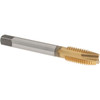 OSG Spiral Point Tap: M12x1.75 Metric Coarse, 3 Flutes, Plug, 6H Class of Fit, High Speed Steel, TiN Coated 1-21/32" Thread Length, Right Hand, D6, Series 142 1981905 - 44160117
