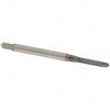 OSG Spiral Point Tap: M2.5x0.45 Metric Coarse, 2 Flutes, Plug, 6H Class of Fit, Powdered Metal, V Coated 50 mm OAL, Right Hand, D3, Series 16510 1651003908 - 49234685