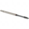 OSG Spiral Point Tap: M4x0.50 Metric Fine, 3 Flutes, Plug, 6H Class of Fit, Powdered Metal, TiCN Coated 8.2 mm Thread Length, 63 mm OAL, Right Hand, D3, Series 16510 1651000208 - 40466096
