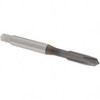 OSG Spiral Point Tap: M6x1.00 Metric Coarse, 2 Flutes, Plug, 6H Class of Fit, High Speed Steel, TiCN Coated 1" Thread Length, Right Hand, D5, Series 142 1981008 - 44160141
