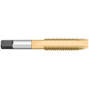 Titan USA Spiral Point Tap: M6x1 Metric, 2 Flutes, Plug Chamfer, 6H Class of Fit, High-Speed Steel, TiN Coated 1" Thread Length, 2-1/2" OAL, Right Hand, D5, Series High Speed Steel - Spiral Point Plug Taps - Metric TT93232TIN - 07974140