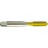 Greenfield Threading Straight Flute Tap: M10x1.5 Metric Coarse, 4 Flute, Taper Chamfer, 6H Class of Fit, HSS, TiN Finish 1-1/4" Thread Length, 74.61 mm OAL, Right Hand, D6, Series 3105 328704 - 33161639