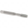 OSG Straight Flute Tap: M8x1.25 Metric Coarse, 4 Flutes, Plug, 6H Class of Fit, Solid Carbide, Bright/Uncoated 1-1/8" Thread Length, 2-23/32" OAL, Right Hand Thread, D5, Series 10061 1006100800 - 70838487