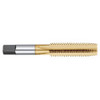 Titan USA Straight Flute Tap: M36x4.00 Metric Coarse, 4 Flutes, Bottoming, 6H Class of Fit, High Speed Steel, TiN Coated 3" Thread Length, 6-1/16" OAL, Right Hand Thread, D9, Series 757 TT75844 - 07959018