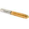 Hertel Thread Forming Tap: Metric, Plug, High-Speed Steel, Titanium Nitride Coated 1-1/4" Thread Length, 2.9375" OAL, D10 K010460AS25 - 77427284