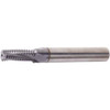 Vargus Helical Flute Thread Mill: M16x2, Internal, 4 Flute, 5/8" Shank Dia, Solid Carbide 0.5350 mm Cut Dia, 0.9840" LOC, 3.6220" OAL, TiCN Coated 80353 - 61582060