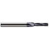 Harvey Tool Straight Flute Thread Mill: 2-56, Internal, 3 Flutes, 1/8" Shank Dia, Solid Carbide 56 TPI, 0.069" Cut Dia, 0.215" LOC, 2" OAL, AlTiN Coated 987110-C3 - 35657089