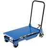 Vestil Steel Premium Single Scissor Lift Cart with Foot Release, 300 lb. Capacity, 30" x 17-3/4" Platform - CART-300-S-FR